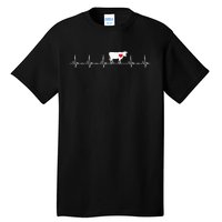 I Love My Cow Valve EKG Heartbeat animal Tall T-Shirt