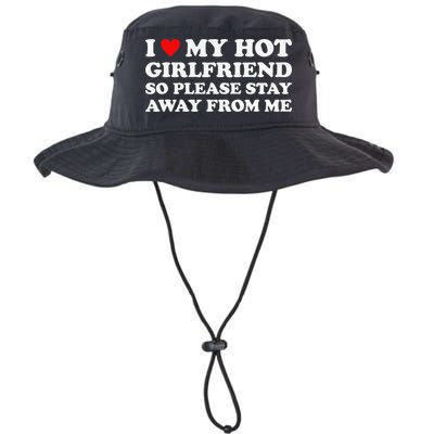 I Love My Hot Girlfriend So Please Stay Away From Me Bucket Hat