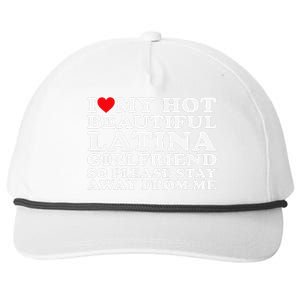 I Love My Hot Beautiful Latina Girlfriend So Please Stay Snapback Five-Panel Rope Hat