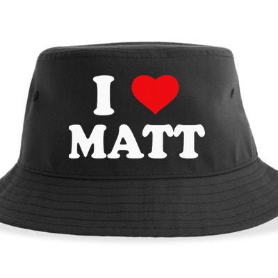 I Love Matt I Heart Matt Sustainable Bucket Hat