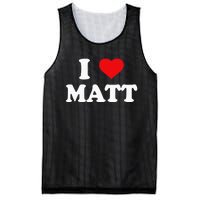 I Love Matt I Heart Matt Mesh Reversible Basketball Jersey Tank