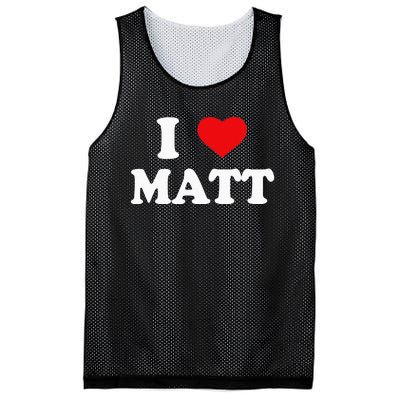 I Love Matt I Heart Matt Mesh Reversible Basketball Jersey Tank