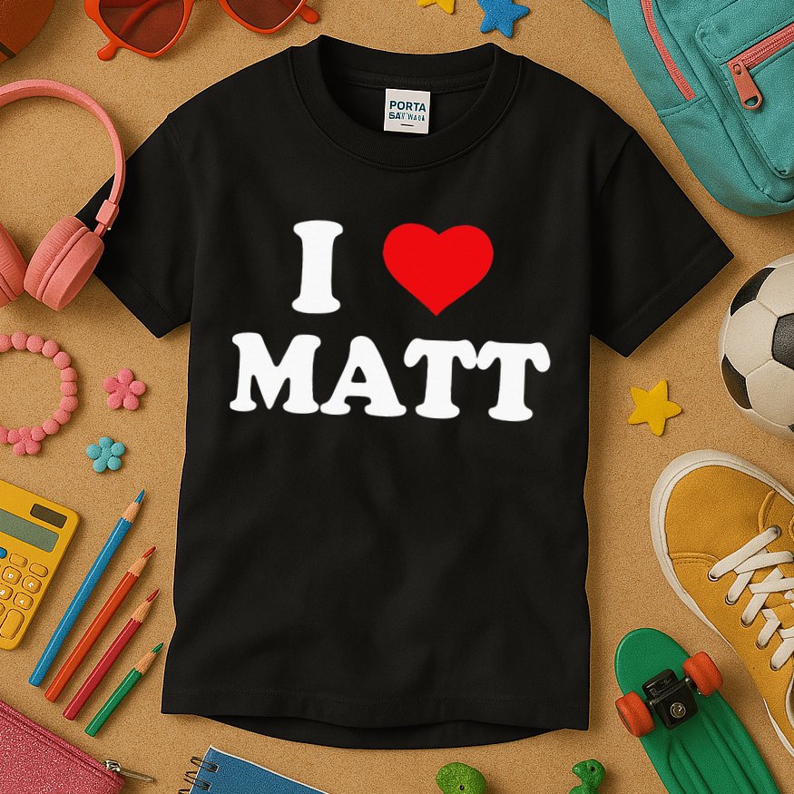 I Love Matt I Heart Matt Kids T-Shirt