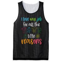 I Love My Job For All The Little Reasons Mesh Reversible Basketball Jersey Tank