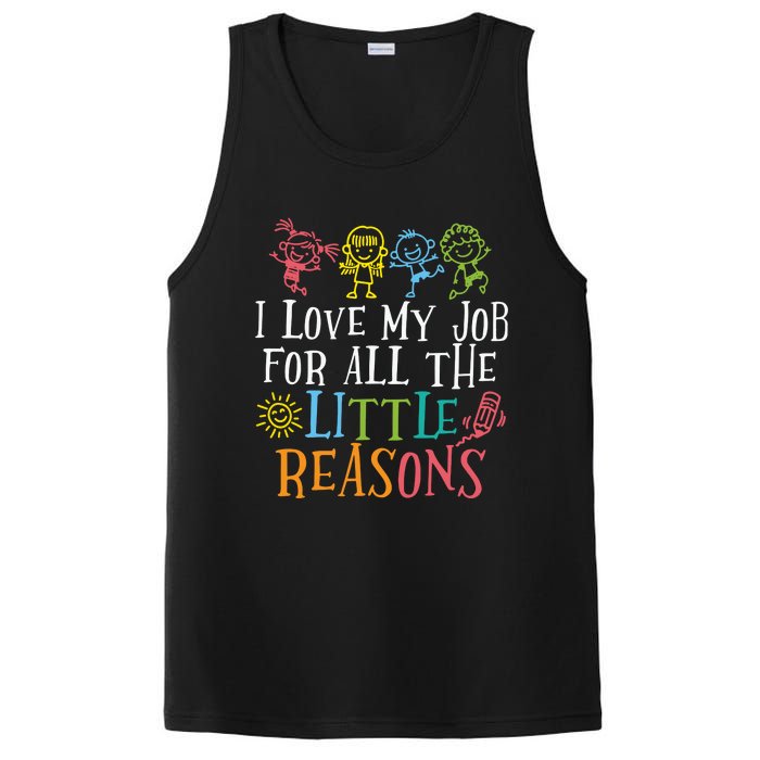 I Love My Job For All The Little Reasons Teacher Love PosiCharge Competitor Tank