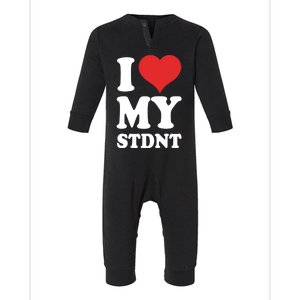 I Love My Students Gift Infant Fleece One Piece