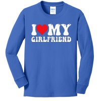 I Love My Girlfriend I Heart My Girlfriend GF Kids Long Sleeve Shirt