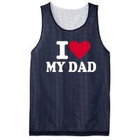 I love my dad Mesh Reversible Basketball Jersey Tank