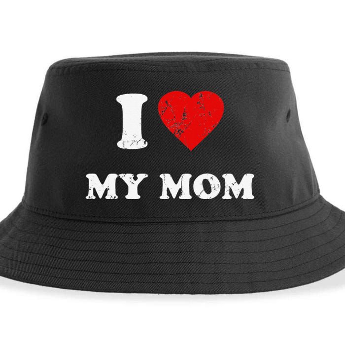 I Love My Mom Sustainable Bucket Hat