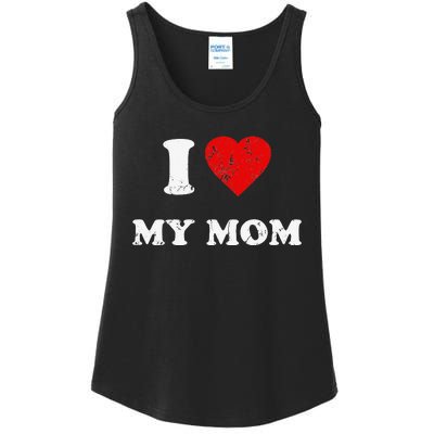 I Love My Mom Ladies Essential Tank