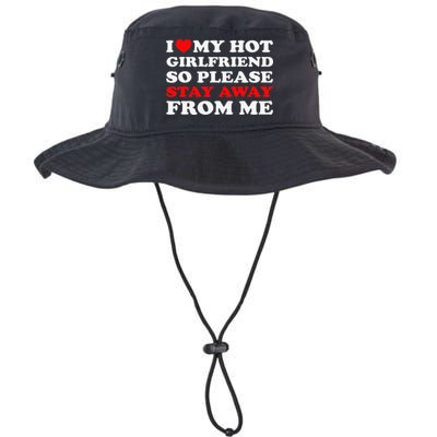 I Love My Hot Girlfriend So Stay Away From Me I Heart My GF Bucket Hat