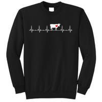 I Love My Cow Valve EKG Heartbeat Heart Patient Sweatshirt