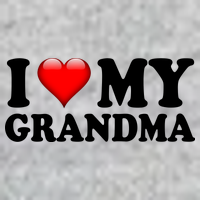 I Love My Grandma V-Neck T-Shirt