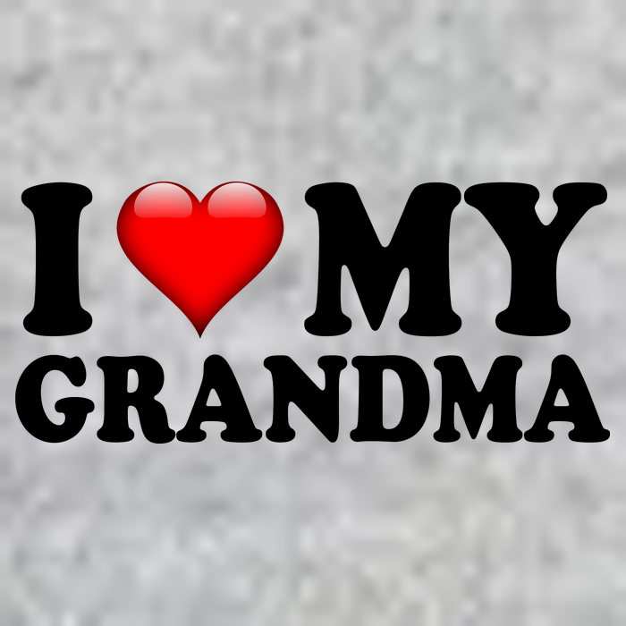 I Love My Grandma V-Neck T-Shirt