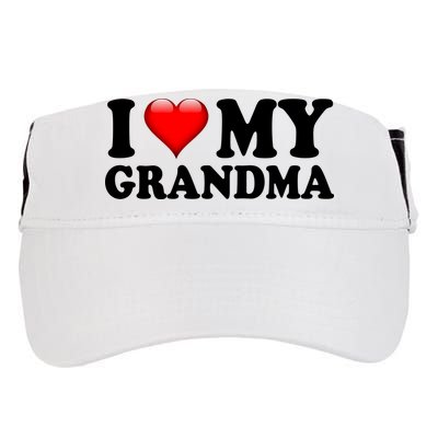 I Love My Grandma Adult Drive Performance Visor