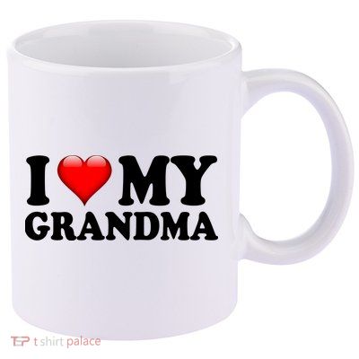 I Love My Grandma 11oz C Handle Ceramic Mug