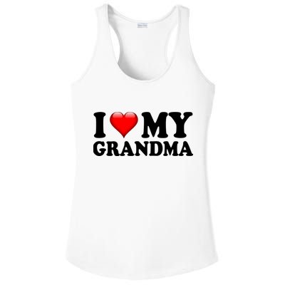 I Love My Grandma Ladies PosiCharge Competitor Racerback Tank