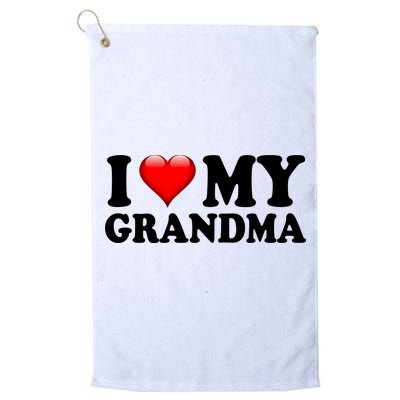 I Love My Grandma Golf Towel