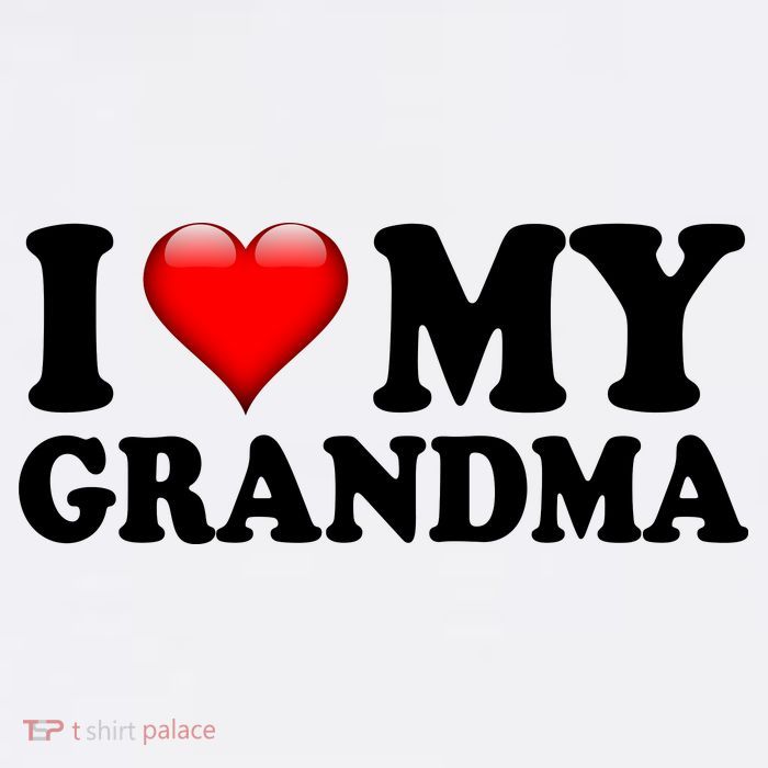 I Love My Grandma Womens T-Shirt