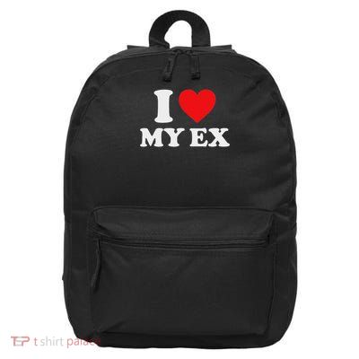 I Love My Ex I Heart My Ex 16 in Basic Backpack