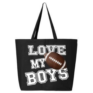 I Love My Boy Football For MomsCute Football Mom 25L Jumbo Tote