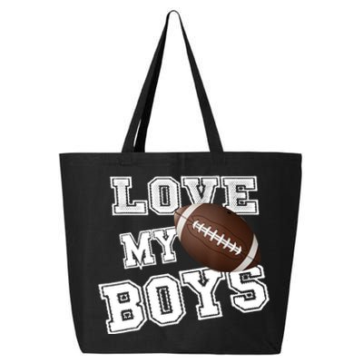 I Love My Boy Football For MomsCute Football Mom 25L Jumbo Tote