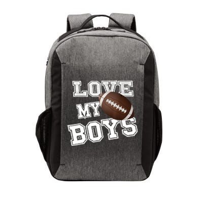 I Love My Boy Football For MomsCute Football Mom Vector Backpack