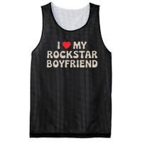 I Love My Rockstar Boyfriend I Heart My Rockstar Boyfriend Mesh Reversible Basketball Jersey Tank