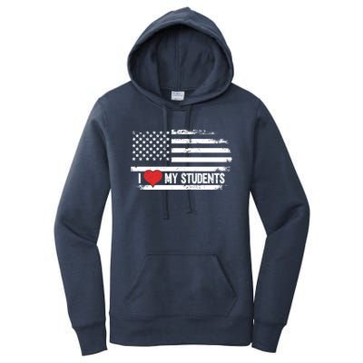 I Love My Students Cool Gift Women's Pullover Hoodie