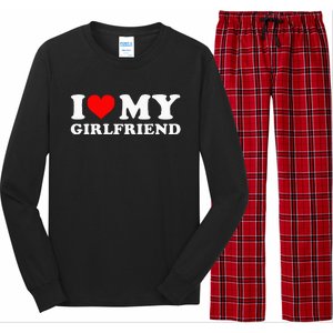 I Love My Girlfriend I Heart My Girlfriend GF Long Sleeve Pajama Set