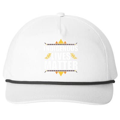 Indigenous Lives Matter Native American Indigenous Peoples Day Snapback Five-Panel Rope Hat