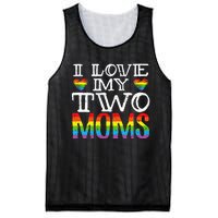 I Love My Two Moms LGBT Parenting Better Than One Mother Mesh Reversible Basketball Jersey Tank