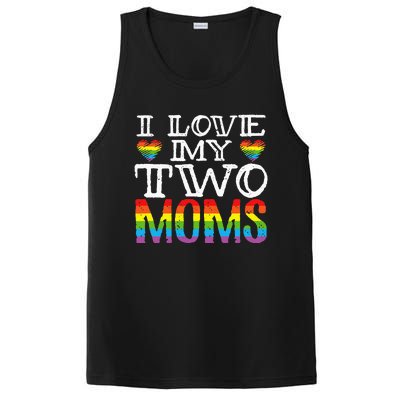 I Love My Two Moms LGBT Parenting Better Than One Mother PosiCharge Competitor Tank