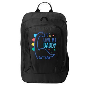 I Love My Daddy Dinosaur City Backpack