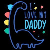 I Love My Daddy Dinosaur Impact Tech Backpack