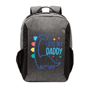 I Love My Daddy Dinosaur Vector Backpack