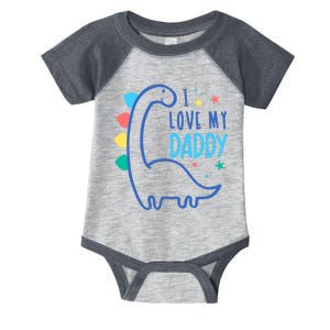 I Love My Daddy Dinosaur Infant Baby Jersey Bodysuit