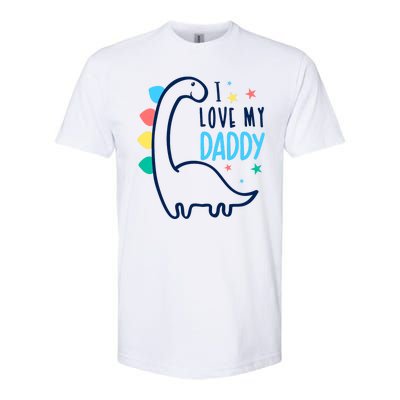 I Love My Daddy Dinosaur Softstyle CVC T-Shirt