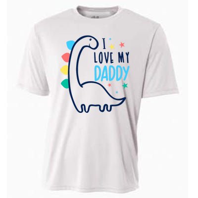 I Love My Daddy Dinosaur Cooling Performance Crew T-Shirt