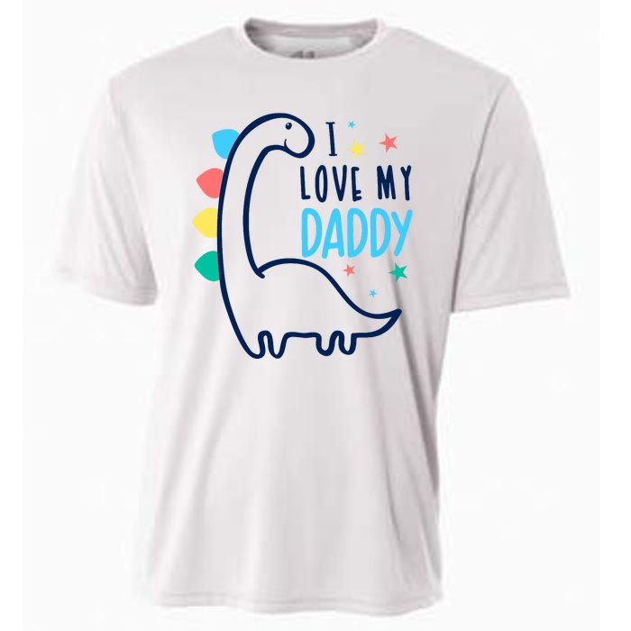 I Love My Daddy Dinosaur Cooling Performance Crew T-Shirt