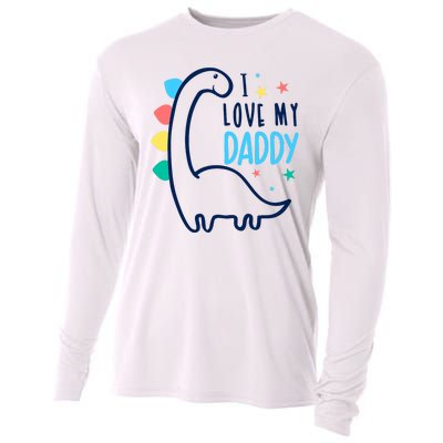 I Love My Daddy Dinosaur Cooling Performance Long Sleeve Crew