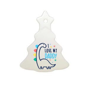 I Love My Daddy Dinosaur Ceramic Tree Ornament