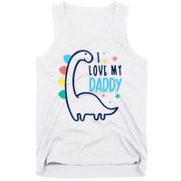 I Love My Daddy Dinosaur Tank Top