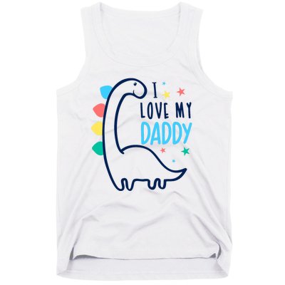 I Love My Daddy Dinosaur Tank Top