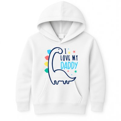 I Love My Daddy Dinosaur Kids Hoodie