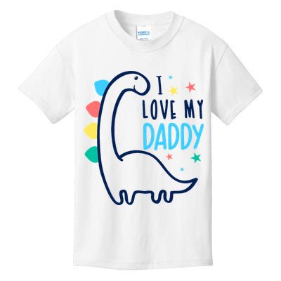 I Love My Daddy Dinosaur Kids T-Shirt