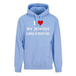 I Love My Jewish Girlfriend Birthday Valentine's Day Gift Unisex Surf Hoodie