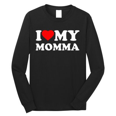 I Love My Momma Heart Family Long Sleeve Shirt