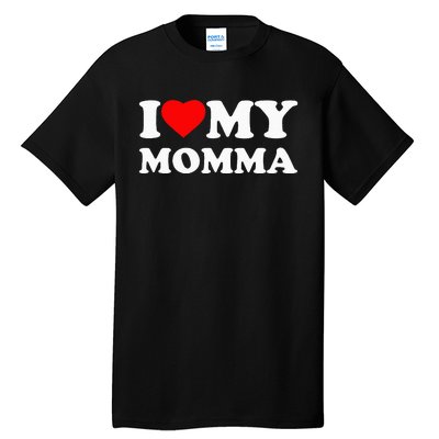 I Love My Momma Heart Family Tall T-Shirt