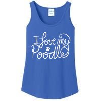 I Love My Poodle Fun Poodle Gift Ladies Essential Tank